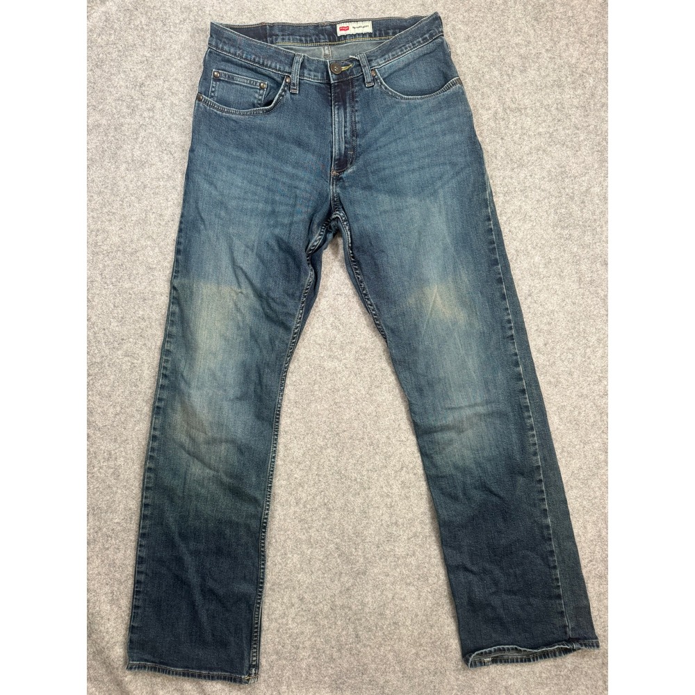 Wrangler Relaxed Boot Jeans 30x32 Blue Stretch Denim Mens Pants 98RBTRD